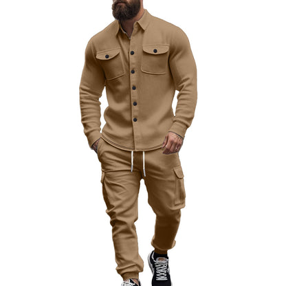Herren Casual-Set: Bequeme Hose & Lässiges Hemd