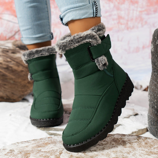 Damen Winterstiefel Warm Fleece Rutschfest - IdealeKleiden