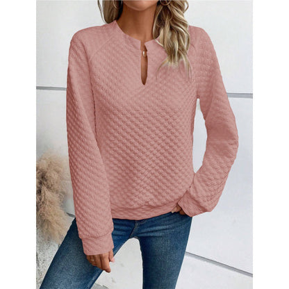 Damen Quilted Pullover Winterwarm Elegant