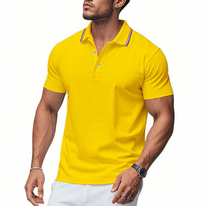Herren Poloshirt Modern Kragen Feuchtigkeitsregulierung