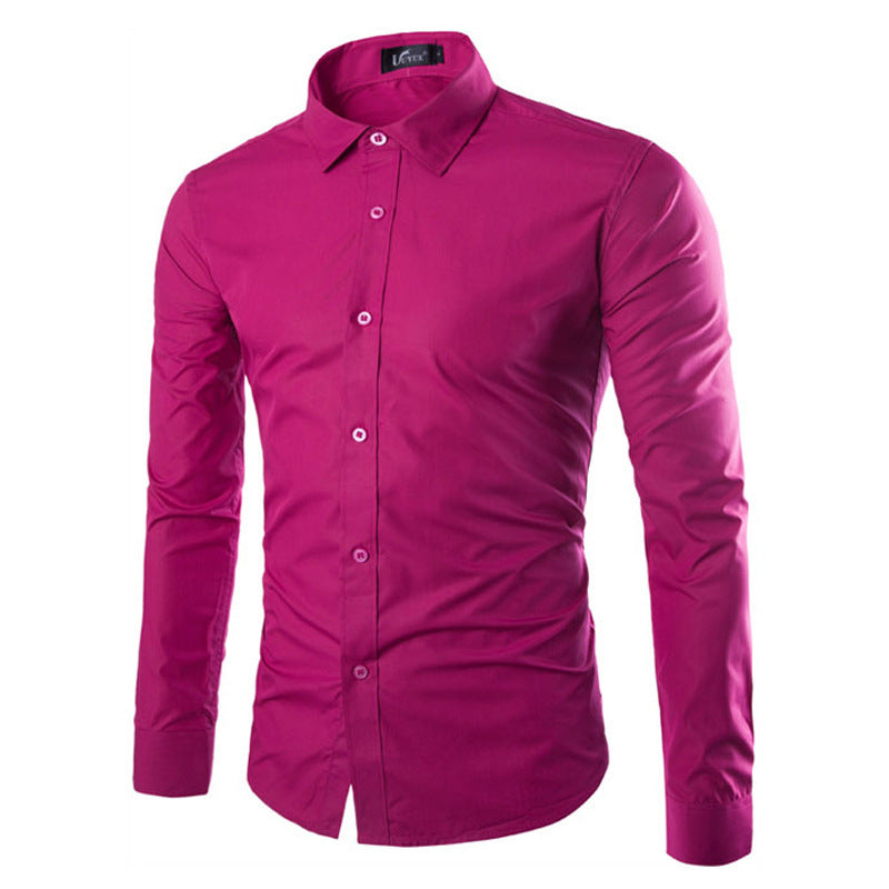 Herren Hemd Elegant Langarm Modern