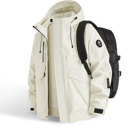 Herren Outdoor Jacke Waterproof Praktisch Verstellbar