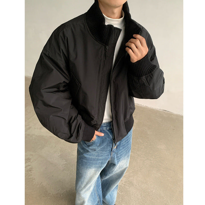 Herren Bomberjacke Lässig Sportlich Mit Taschen