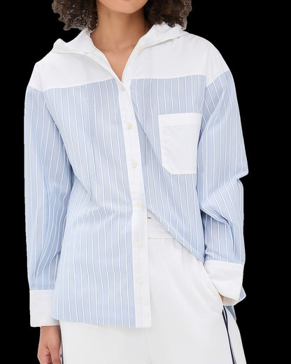 Elegante Damenbluse Satin Puffärmel Moderner Stil