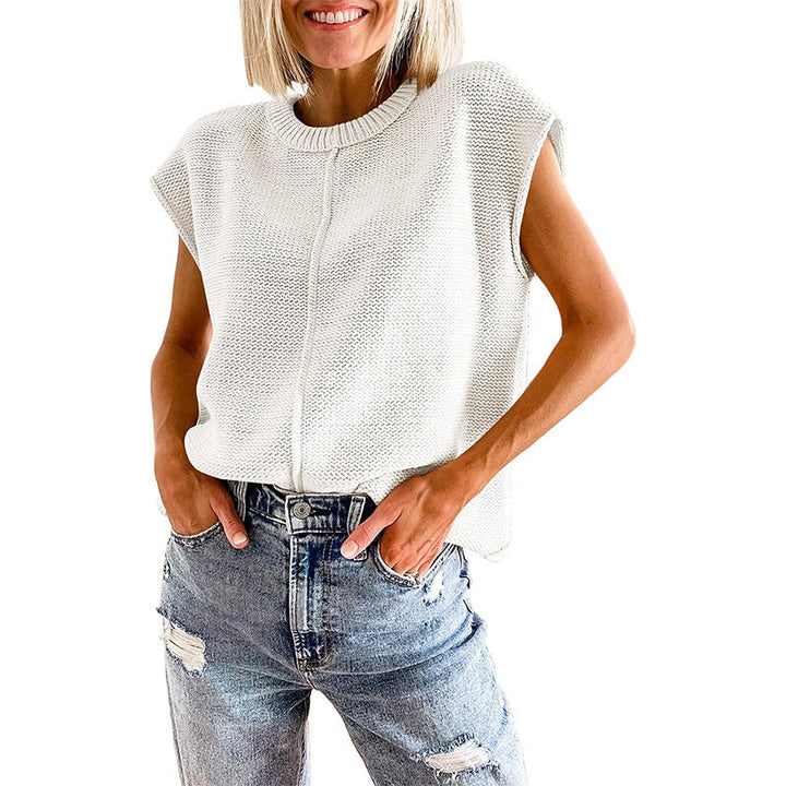 Damen Stricktop Elegant Oben