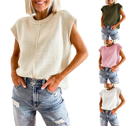 Damen Stricktop Elegant Oben - IdealeKleiden