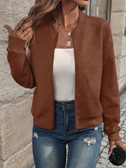 Damen Cardigan Herbst Warm Rippbund
