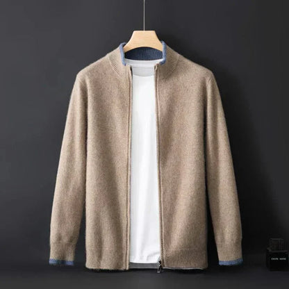 Stilvolle Herren Strickjacke Reißverschluss Modern