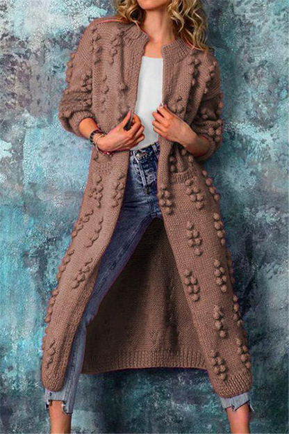 Lange Strickweste Damen Elegant