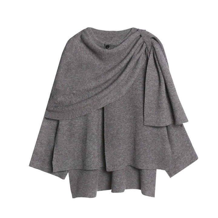 Damen Strickponcho Weich Gemütlich Elegant