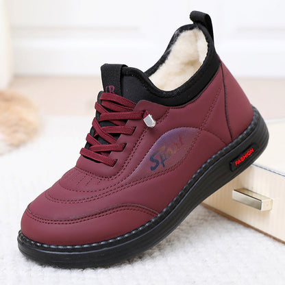Damen Sneaker Warm Isoliert Kuschelig Sportlich - IdealeKleiden