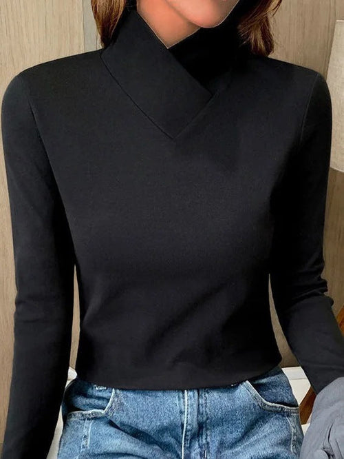 Eleganter Rollkragenpullover Damen Hochwertig