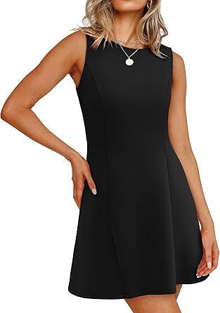 Damen Sommerkleid A-Linie Elegant Kurz