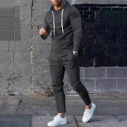 Herren Sportset Hoodie Jogginghosen Trendy