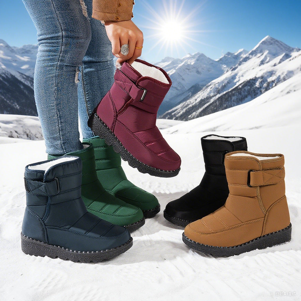 Damen Winterstiefel Elegantes Design - IdealeKleiden