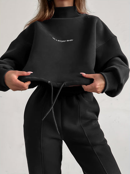 Damen Sportanzug JoggingSet Bequem Oversized