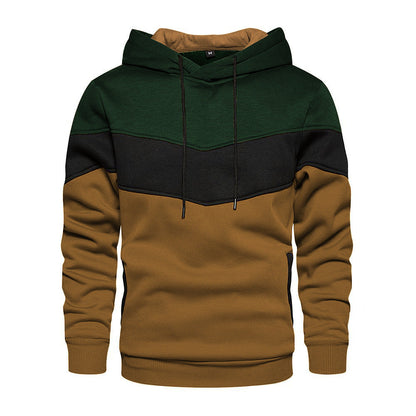 Herren Trendpullover Kapuze Geometrisches Muster
