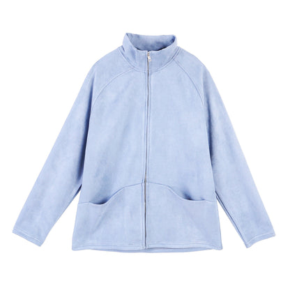 Damen Fleecejacke Warm Hochkragen Praktisch