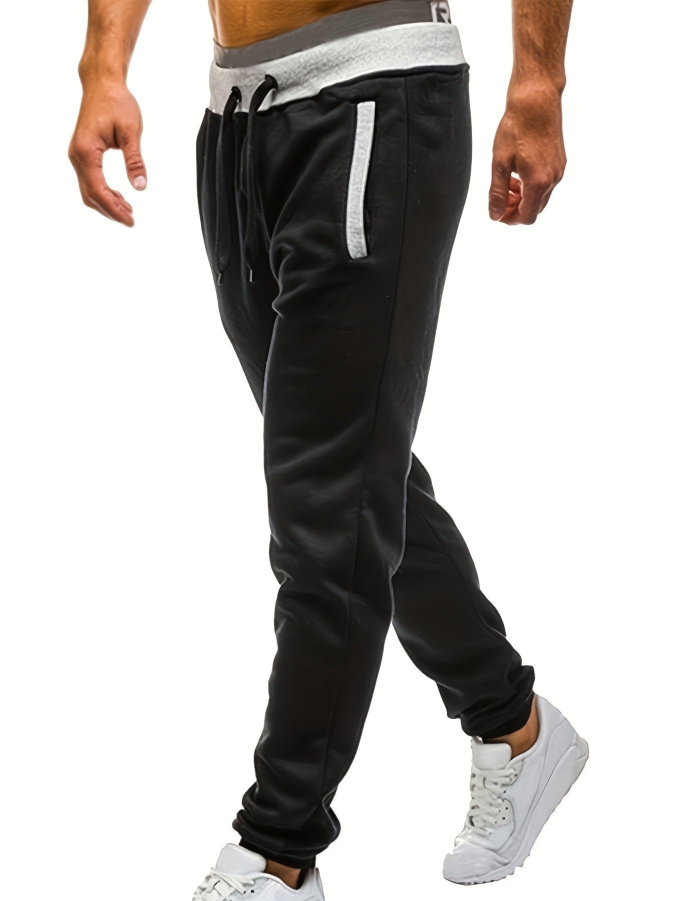 Herren Jogginghose Sportlich Bequem mit Seitentaschen