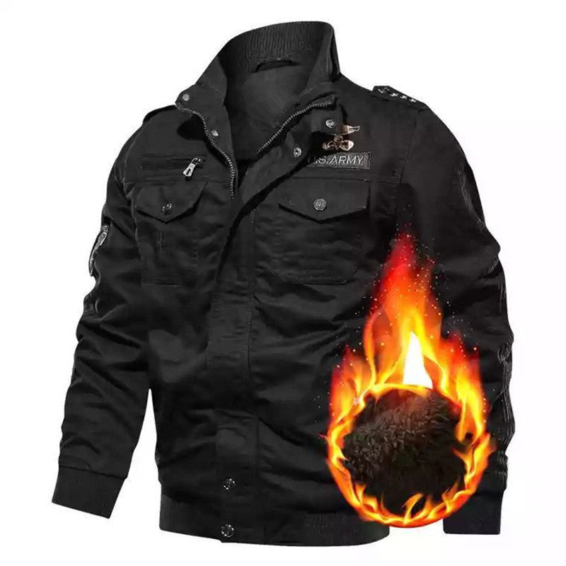 Herren Winterparka Warm Isoliert Funktionale Taschen - IdealeKleiden