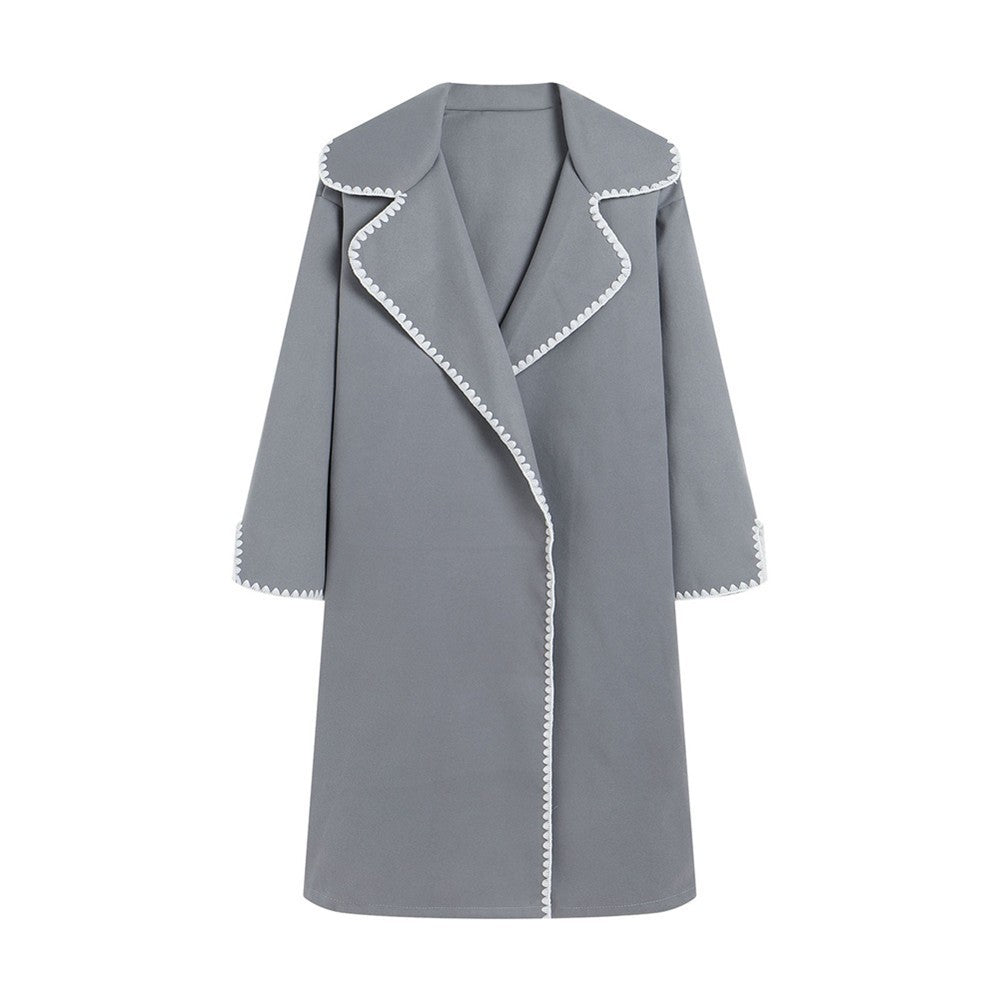 Große Windbreakerjacke Wolle Übergröße