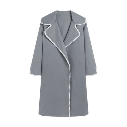 Große Windbreakerjacke Wolle Übergröße