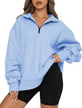 Damen Pullover Oversized Lässig Kurzärmlig Modern