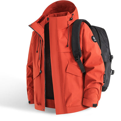 Herren Outdoor Jacke Waterproof Praktisch Verstellbar