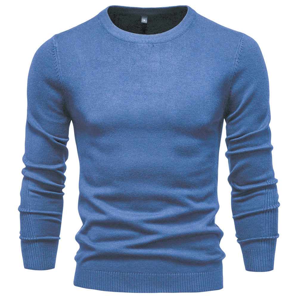 Herren Pullover Rundhals Baumwolle Elegantes Design
