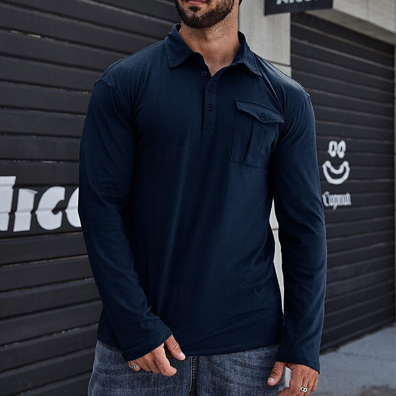 Herren Hemd Baumwolle Langarm Elegant