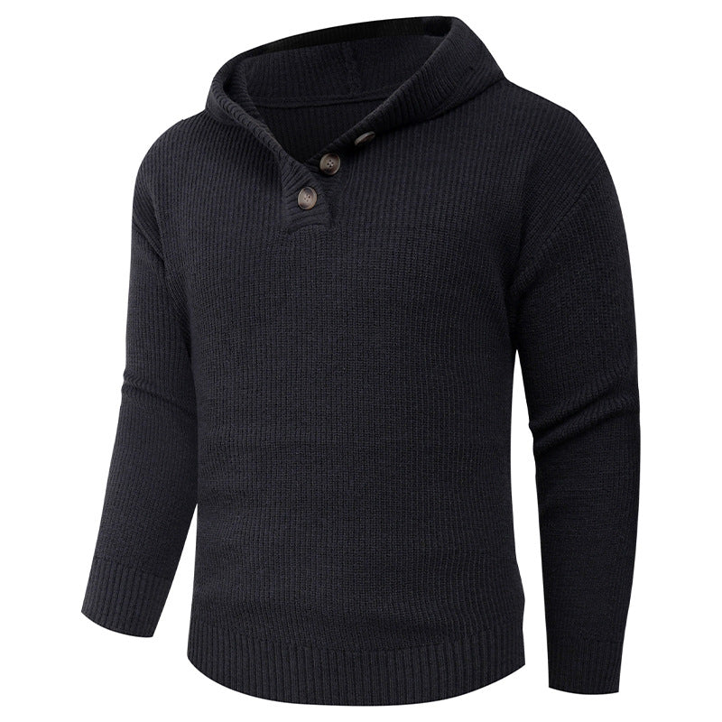 Herren Pullover Schalkragen Elegantes Design