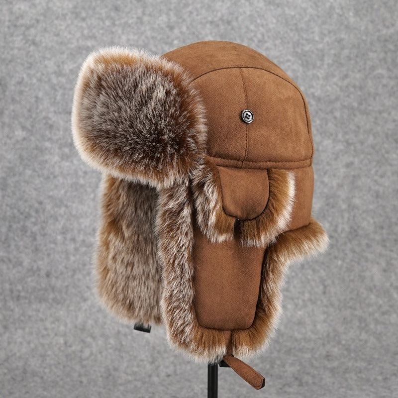 Damen Kunstfell Mütze Ohrenschutz Warm Elegant