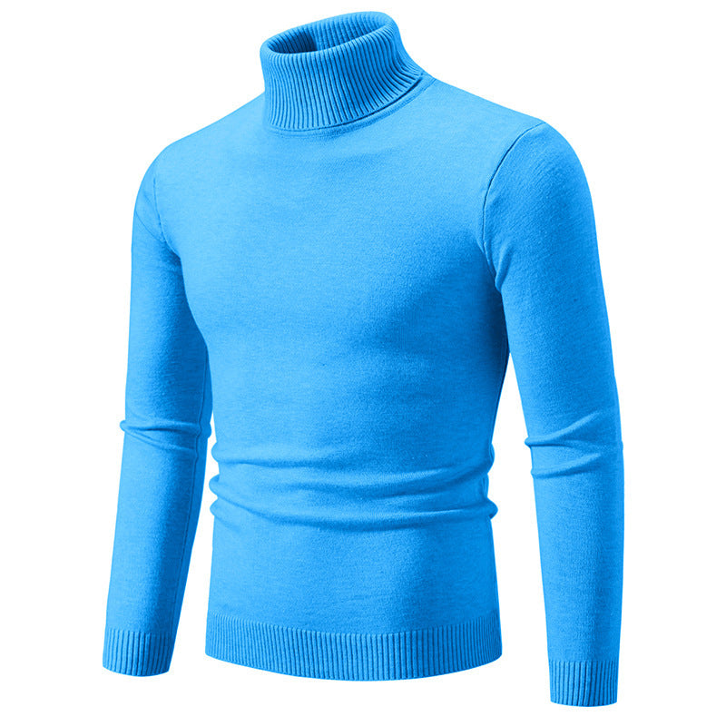 Herren Rollkragenpullover Feine Baumwolle Elegantes Design - IdealeKleiden