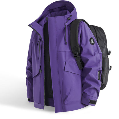 Herren Outdoor Jacke Waterproof Praktisch Verstellbar
