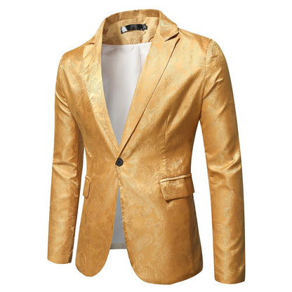 Herren Blazer Paisley Muster Elegant Slim Fit