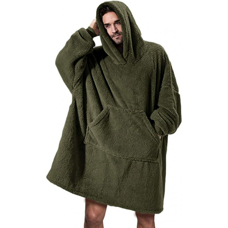 Damen Oversize Hoodie Weich Fleece Kapuze