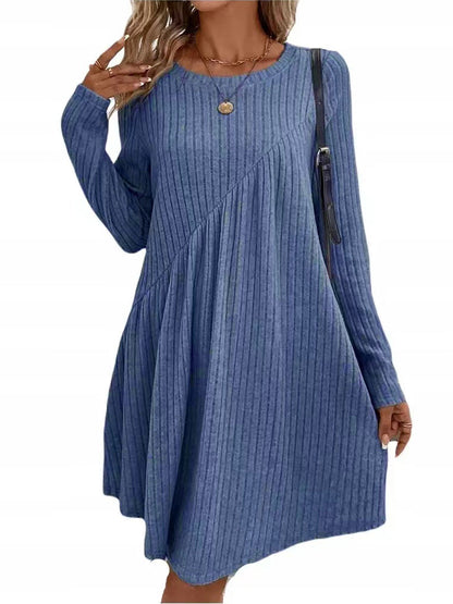 Damen Kleid Lässig Asymmetrisch Trendy