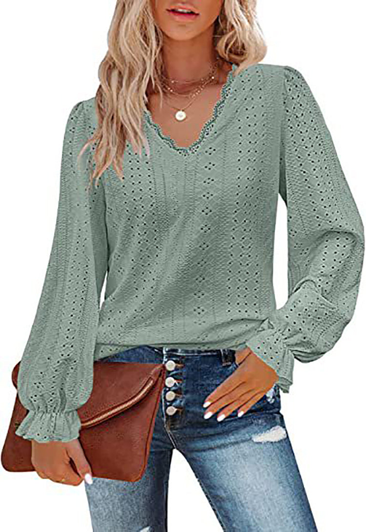 Frauen Bluse Romantic Spitze Trendy