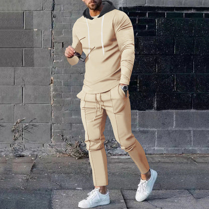 Herren Sportset Hoodie Jogginghosen Trendy