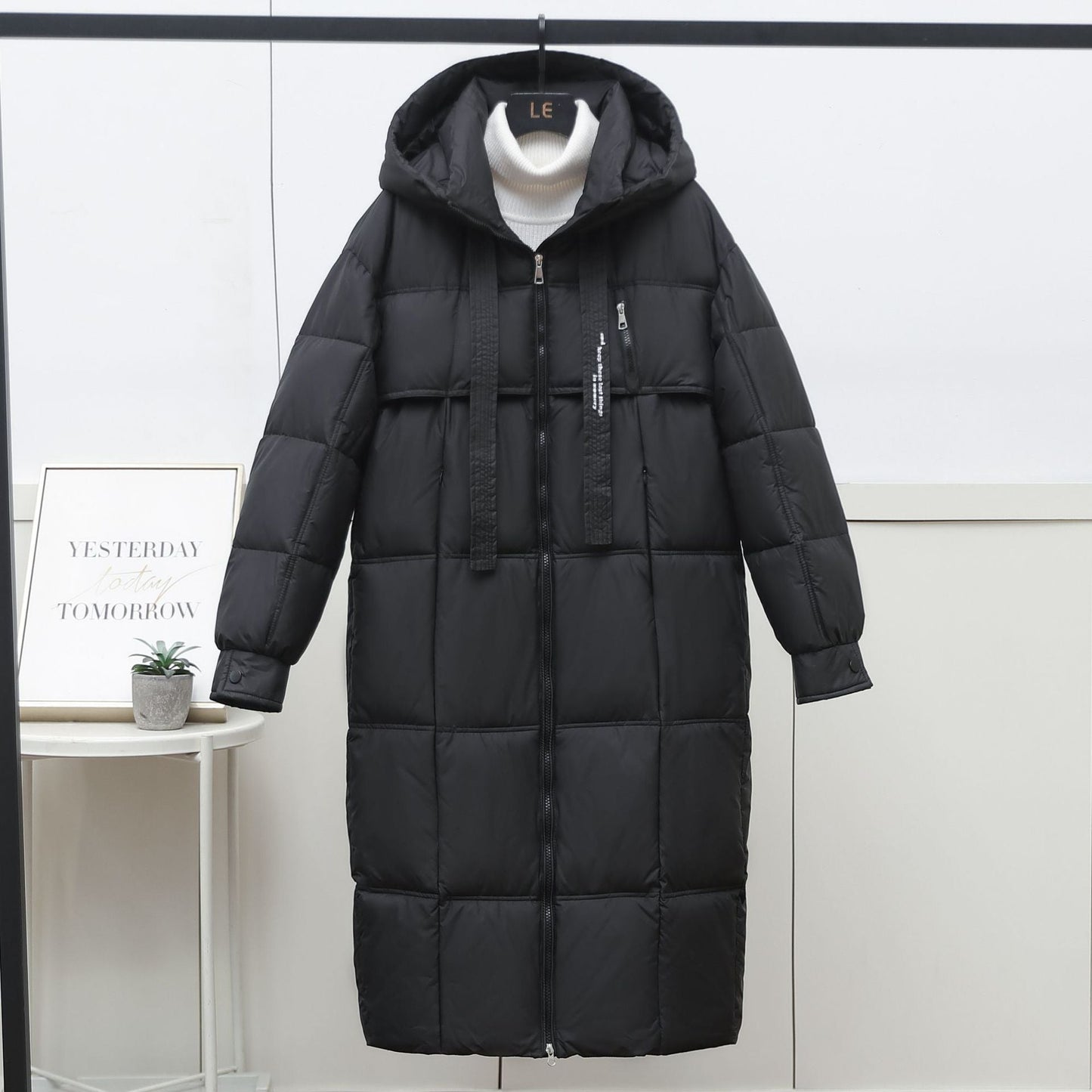 Damen Daunenparka Lang Warm Winter
