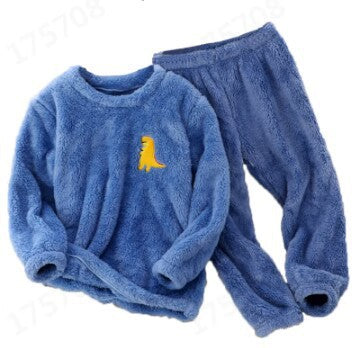 Damen Plüsch Bademantel-Set mit süßen Tiermotiven