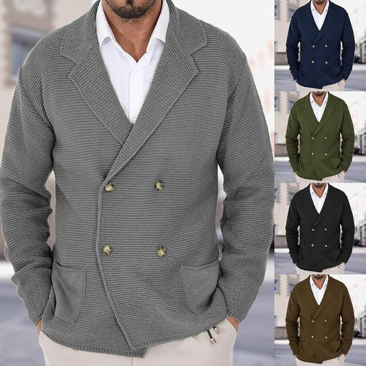Herren Strickjacke Modern Trendig Mit Taschen - IdealeKleiden