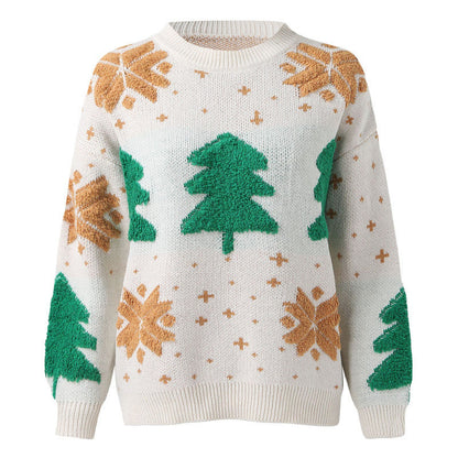 Weihnachtspullover Damen Festlich Kuschelig