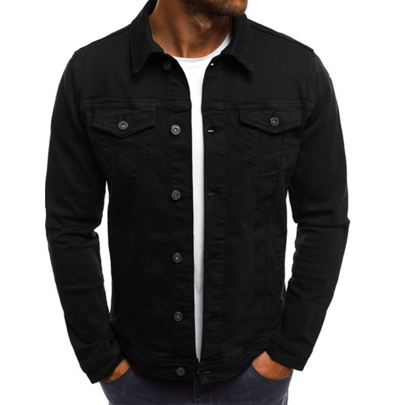Herren Denim-Jacke Klassisch Schnitt Praktisch