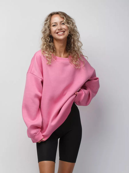 Damen Oversized Sweatshirt Weich Bequem