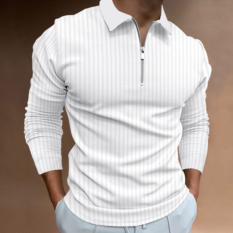 Herren Poloshirt Elegantes Design Strukturiert