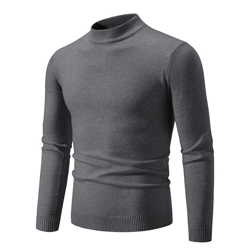 Herren Rollkragenpullover Modern Fein Strick