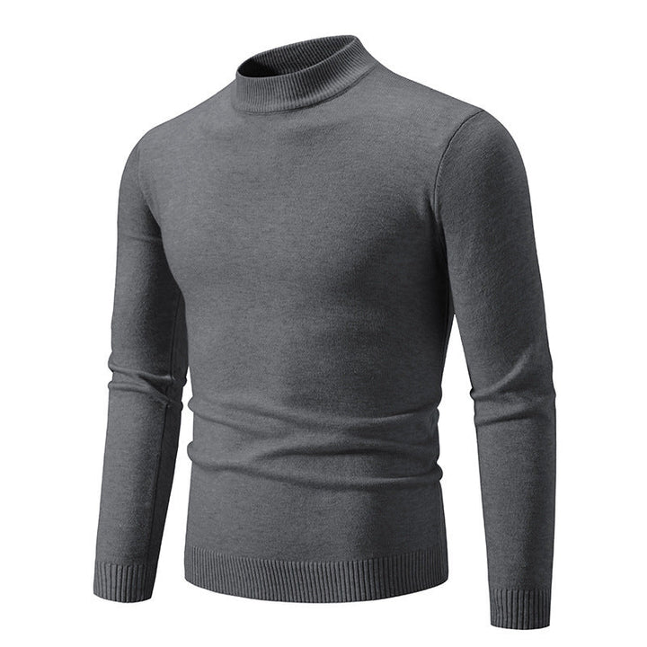 Herren Rollkragenpullover Modern Fein Strick