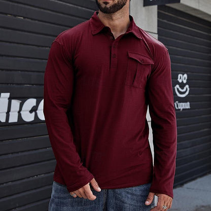 Herren Hemd Lange Ärmel Moderner Stil