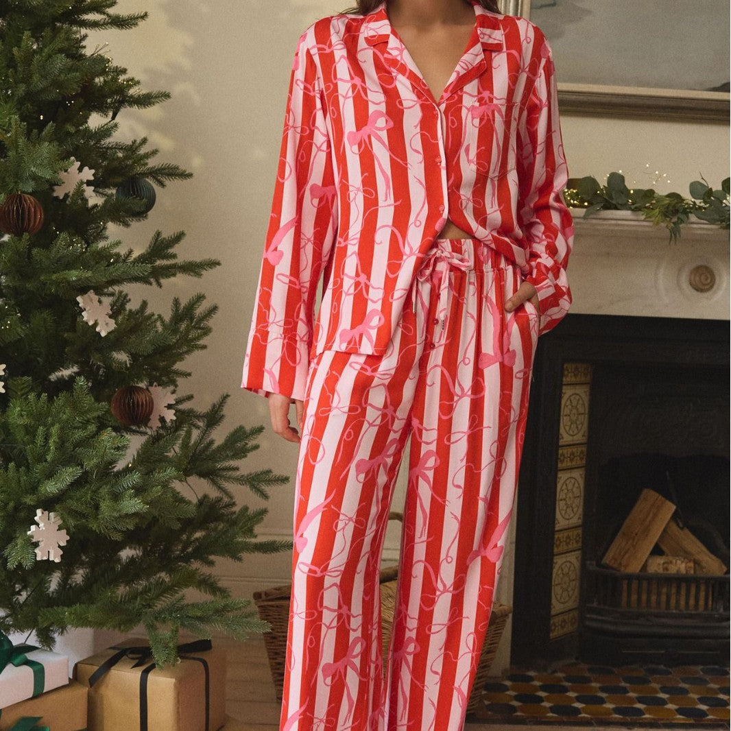 Damen Pyjama Set Fröhlich Bunt Gemütlich - IdealeKleiden
